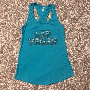 Las Vegas bedazzled tank top